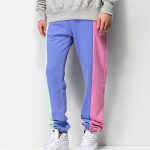Teddy Fresh Pastel Color Blocked Jogger Sweatpants | Zumiez