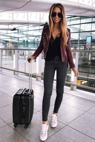 Airplane Outfits Ideas: How to Travel in Style ☆ See more: http:/