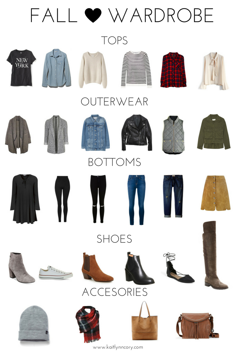 Fall Wardrobe Essentials. Fall Capsule Wardrobe. Fall Outfits. Fall Clothes.  Autumn Capsule Wardrobe Essentials.