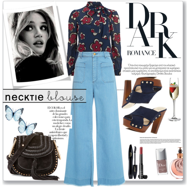 Awesome Ways To Wear Neck Tie Blouses 2019