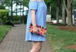 cute off the shoulder dress outfit