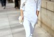 1 Le Fashion Blog 17 Ways To Wear White Overalls Hanneli Mustaparta Street  Style Via Popsugar
