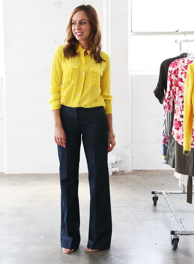 A-Z: How To Wear the Yellow Trend, yellow, flares, flare pants