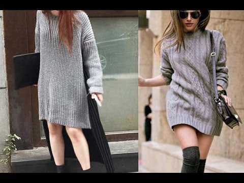 Cute Dresses For Women - 20 Style Tips On How To Wear A Sweater Dress This  Winter