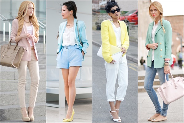 Women Blazer in Pastel Colors