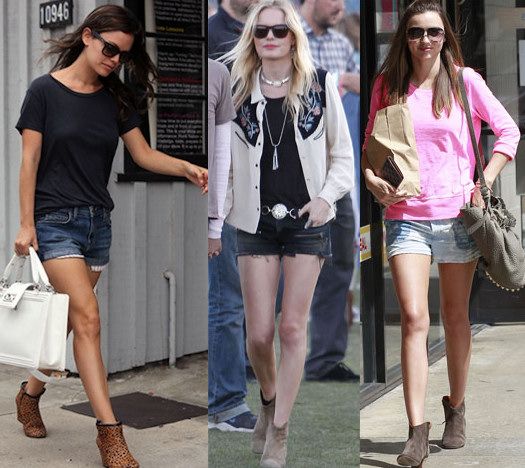 Wearing Ankle Boots with Shorts