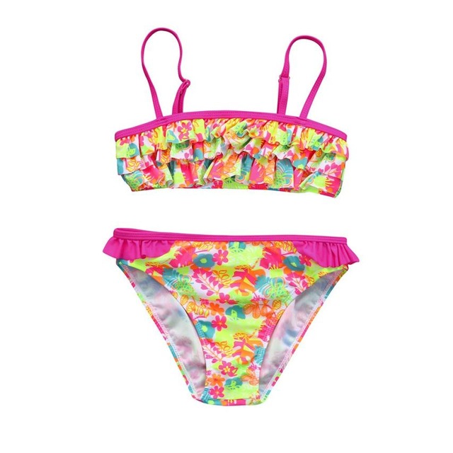 2018 New Arrival Infant Kids Girls Floral Swimwear Swimsuit Bathing Set  Outfits Set beach wear Mar