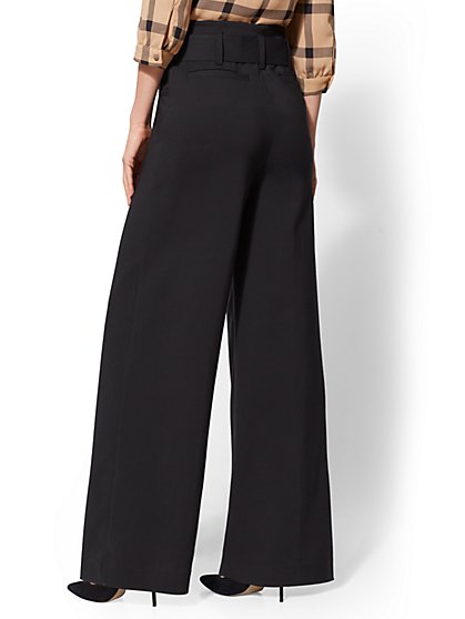 7th Avenue Pant - Belted Wide Leg - All-Season Stretch - New York &