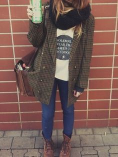 hipster girl winter fashion - Google Search