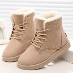 New Warm Winter Boots For Women Ankle Boots Snow Girls Boots Female Shoes  Suede with Plush