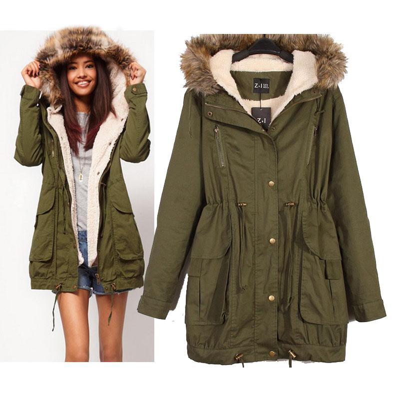 2019 Women Down Coat A Parka New Faux Fur Hooded Army Green Outwear Winter  Overcoat Large Big Size Thick Coat Jacket For From Sunnyroom, $42.98 |  Traveller Location