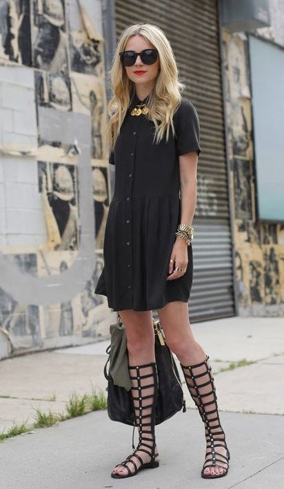 15 Chic Ways to Style Your Knee-High Gladiators This Summer