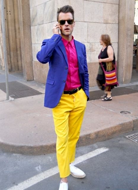 Men’s Yellow Pants Outfits-35 Best Ways to Wear Yellow Pants