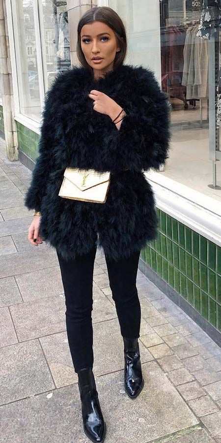 25 Chic Fur Coat Outfits Ideas To Look Extremely Adorable