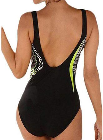 VERYVOGA Floral Strap Sexy Plus Size One-piece Swimsuits