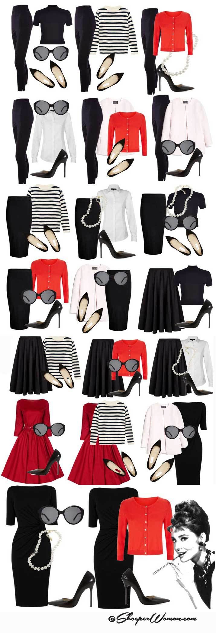 Create an Audrey Hepburn style capsule wardrobe