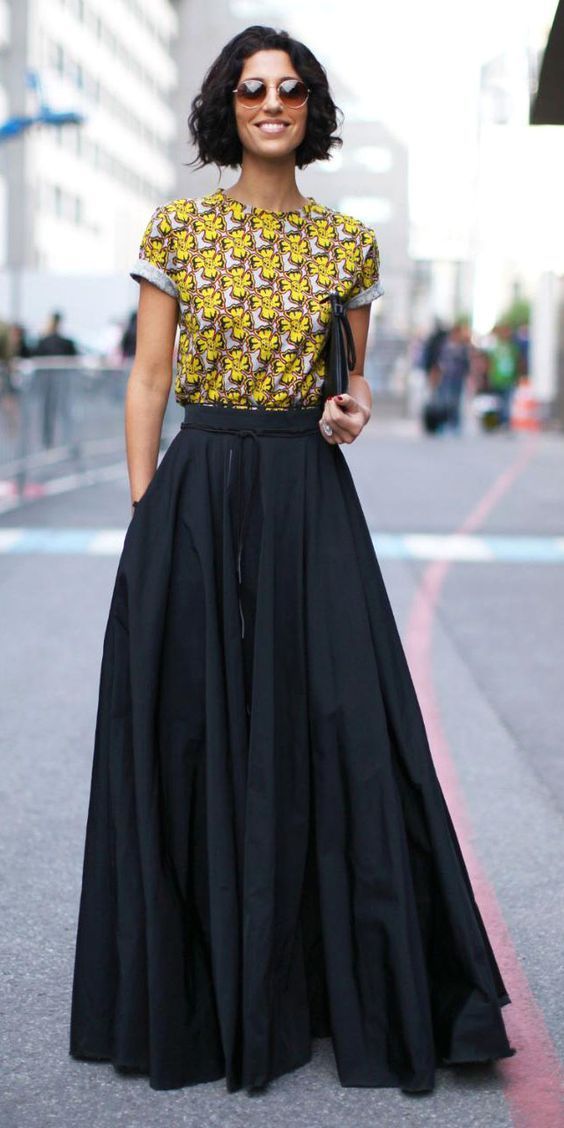 long black skirt
