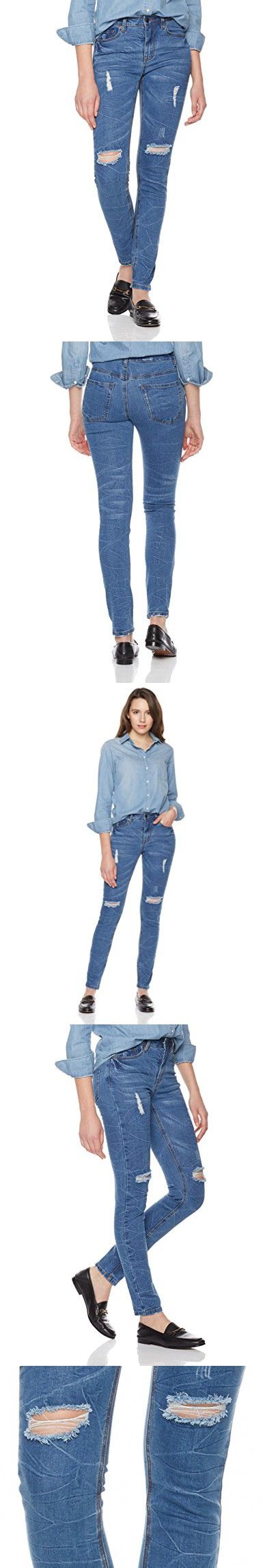 Lily Parker Women’s Basic Stretch Denim Curvy 5 Pocket Skinny Jeans