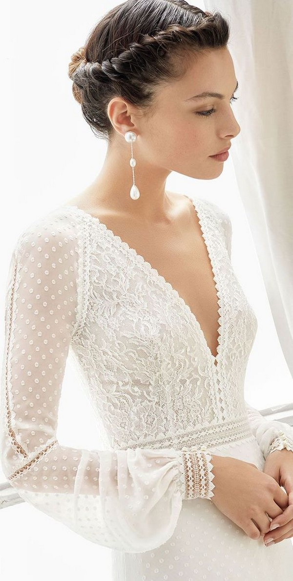 15 Stunning Wedding Dresses with Sleeves for Fall/Winter 2019