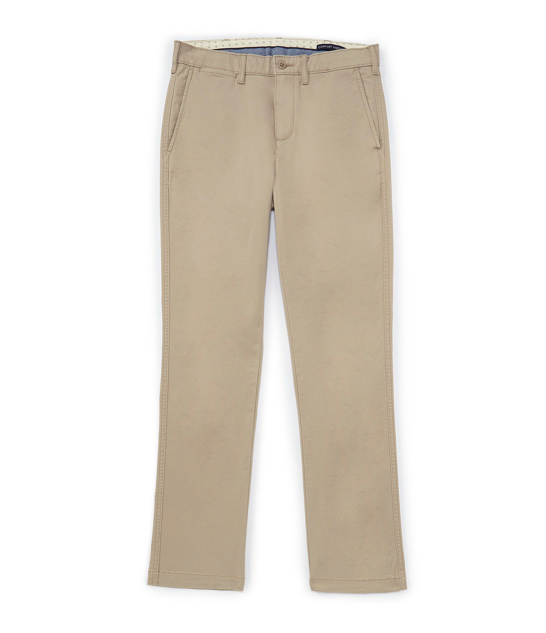 Cremieux Soho Slim-Fit Flat-Front Twill Comfort Stretch Casual Pants – Black 32 32