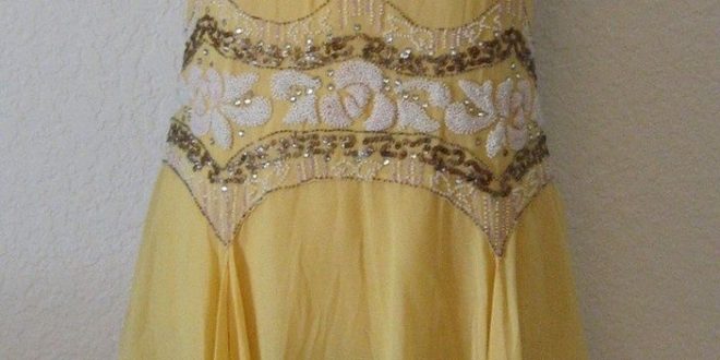 1920s yellow beaded dress – picsstyle.com
