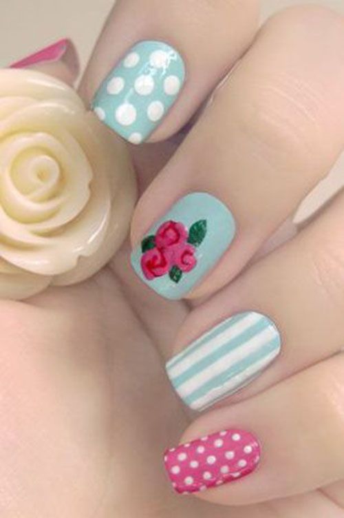 30 Best polka dots nail art ideas