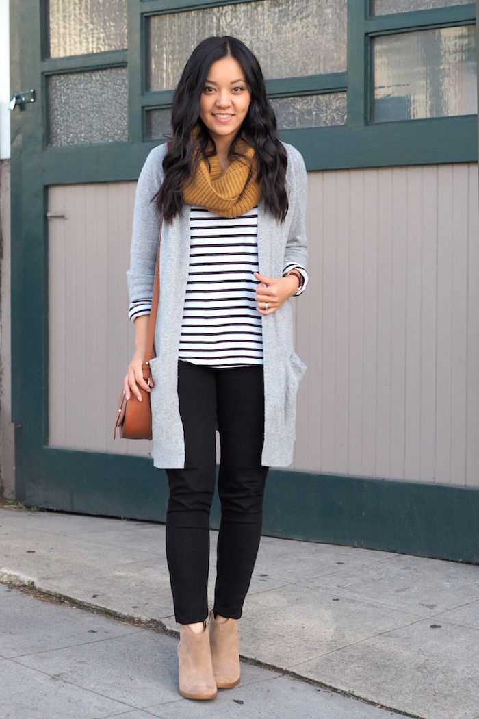 5 Outfits With a Grey Cardigan