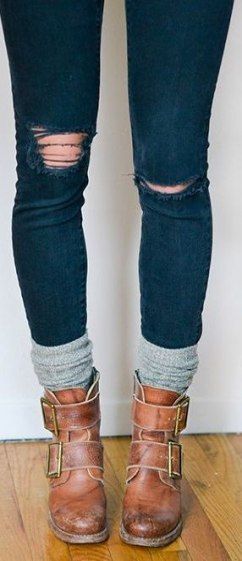 53 Trendy how to wear ankle boots with socks and jeans shoes