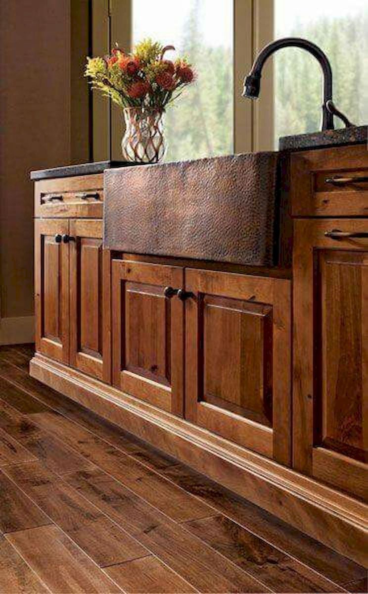 90 Rustic Kitchen Cabinets Farmhouse Style Ideas (40