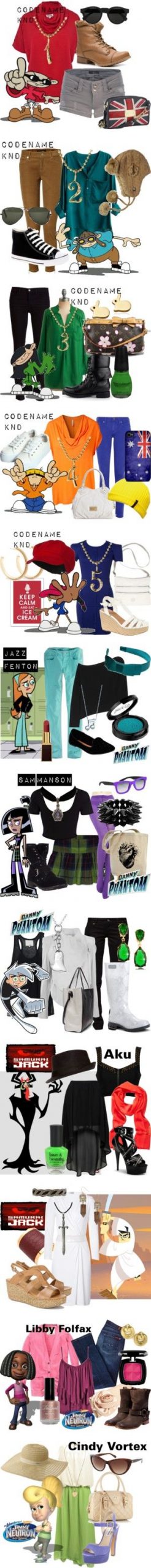 “90s Cartoons” by lilyelizajane ❤ liked on Polyvore