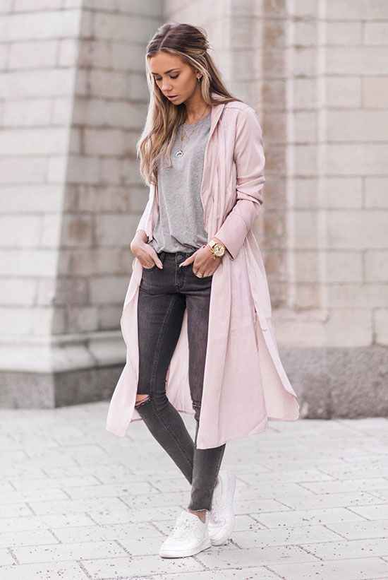 A Blush Trench Coat Is The Perfect Statement Piece