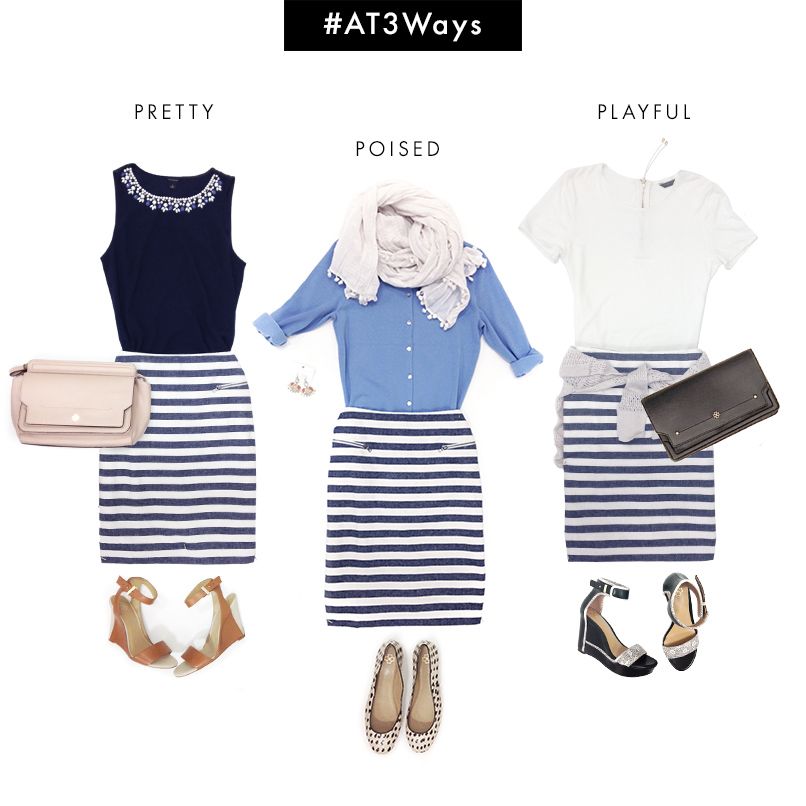 #AT3Ways: Stripe Perfect Shirt (From the Desk of Ann)