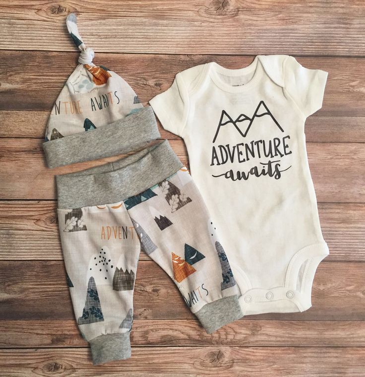 Adventure Awaits Newborn Boy Coming Home Outfit, Newborn Outfit, Baby Boy Outfit, Boy Outfit, Going Home Outfit