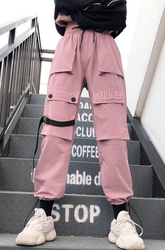 Big Pockets Pink Cargo Pants