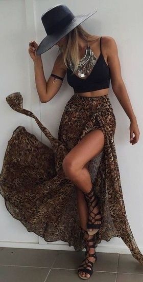 Bohemian Chic Style Outfit.