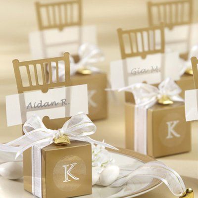 Chair Favor Box Place Card Holders