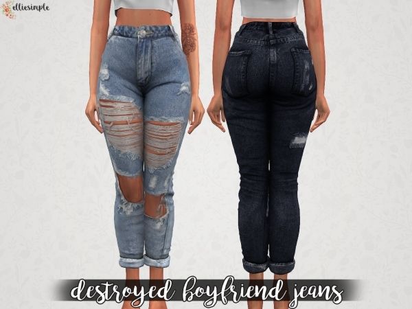 Elliesimple – Destroyed Boyfriend Jeans