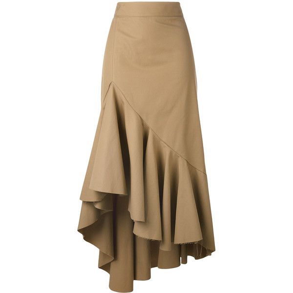 Erika Cavallini asymmetric skirt (€300) ❤ liked on Polyvore featuring skirts…