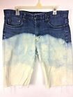 Faded Glory Men’s Ombre Bleached Lightly Stained Denim Cutoff Shorts – Size 34 #…