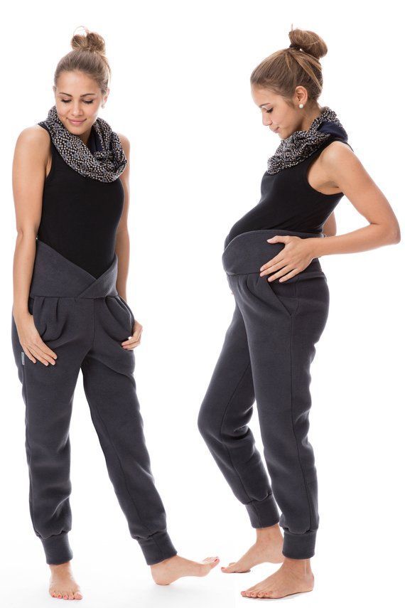 GoFuture® Maternity trousers Normal leisure use trousers KUSCHILA Maternity pants Trousers for pregnancy Soft warm stretchy Highest quality