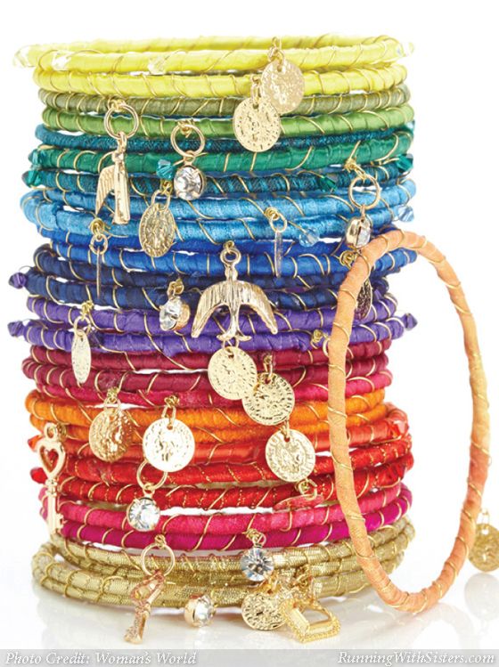How To Make A Rainbow Of Bangle Bracelets