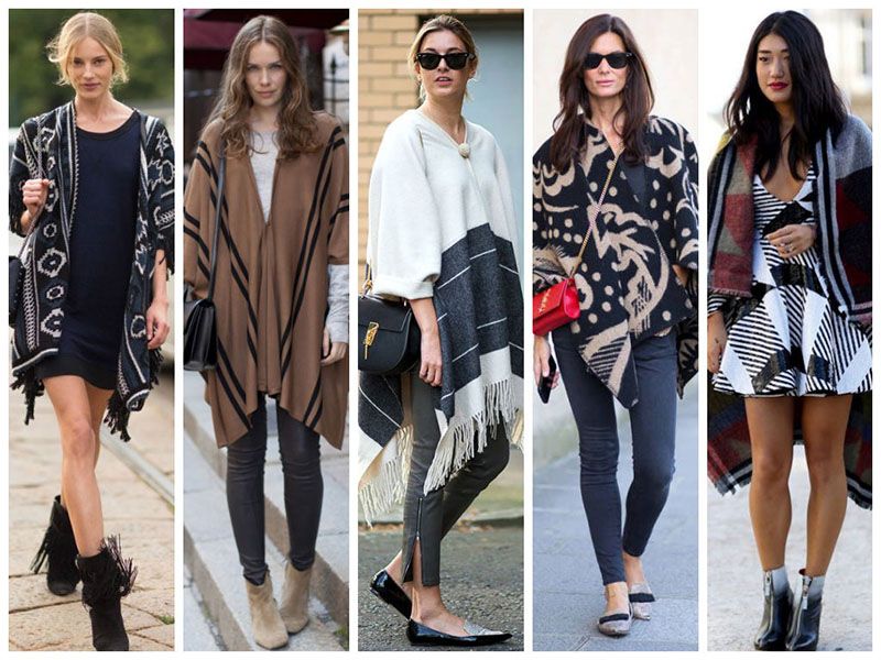How to Wear the Poncho 2015 Trend