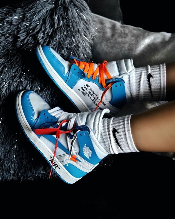 How to get Nike Off-White Air Jordan 1 Blue trainers