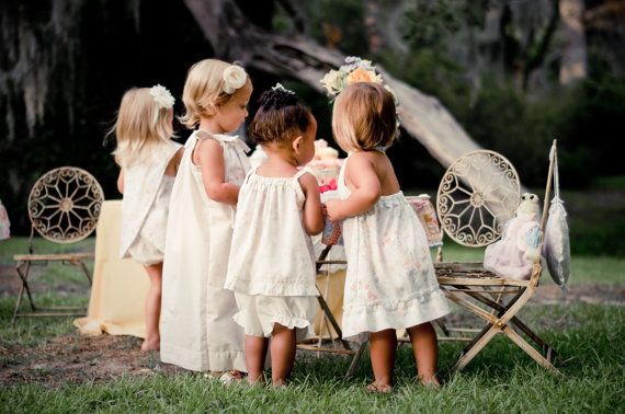 Items similar to Gypsy Baby Boho Girl Eco Fashion Four Dresses Wedding party m2m sizes 12months to 8 years photo shoot tea party garden party beach trip on Etsy