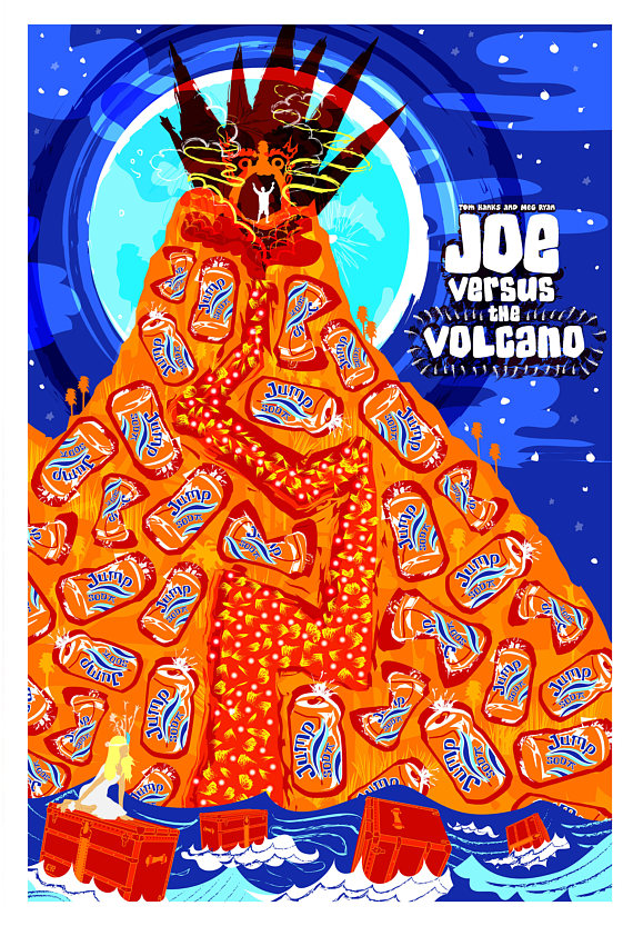 Joe Versus The Volcano (1990) Inspired Movie Poster, “Come Go With Me”, by Cutestreak Designs. 2013.