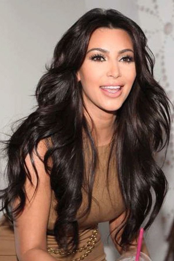 Kim Kardashian Super Long Natural Wave 150% Density Lace Front Wig Heat Resistant Hair 24 Inches