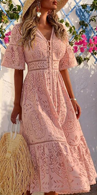 Lace Long Dress