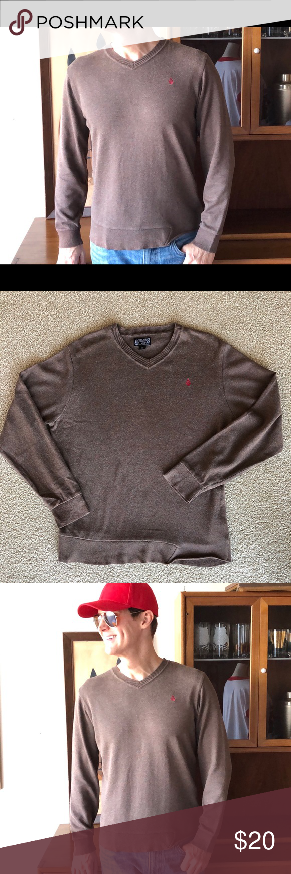 Men’s Brown Volcom Sweater Nice, Fall, Winter M Here is a great looking Men’…