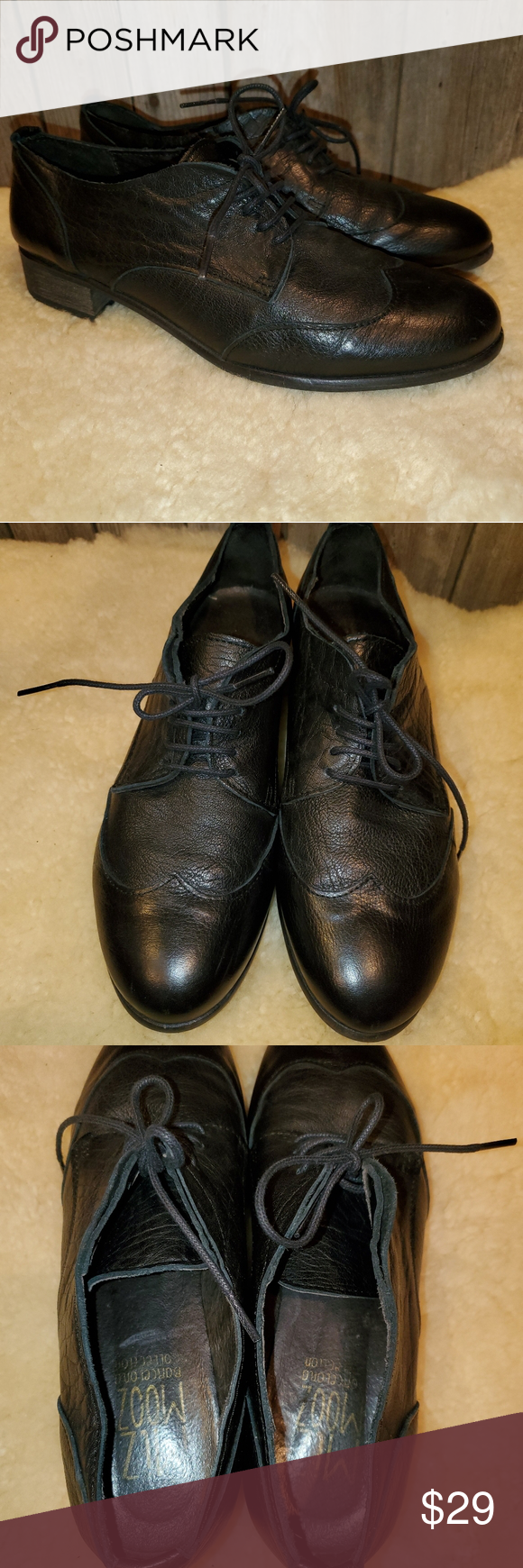 Miz Mooz Barcelona Collection black oxfords 9/40 Nice condition, Leather uppers …