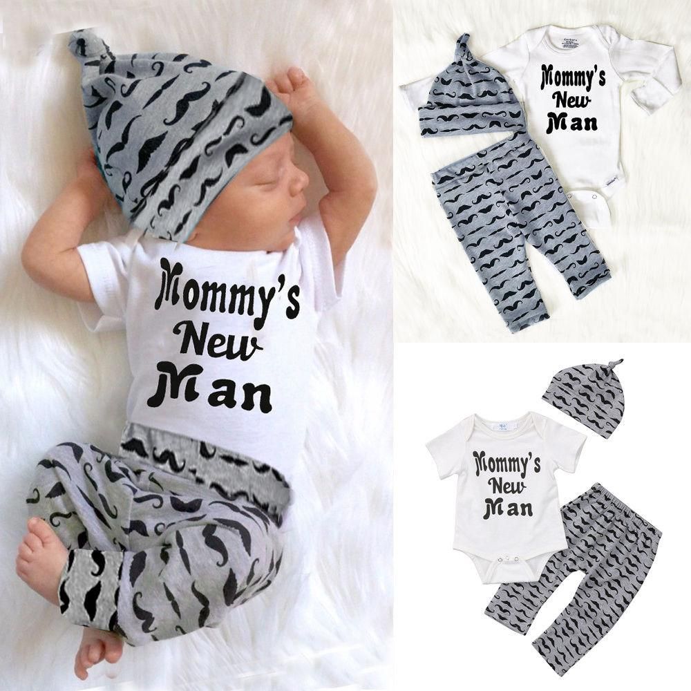 “Mommy’s New Man” Newborn Outfit